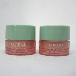 Clinique All About Eyes travel mini 0.17 oz., lot of 2